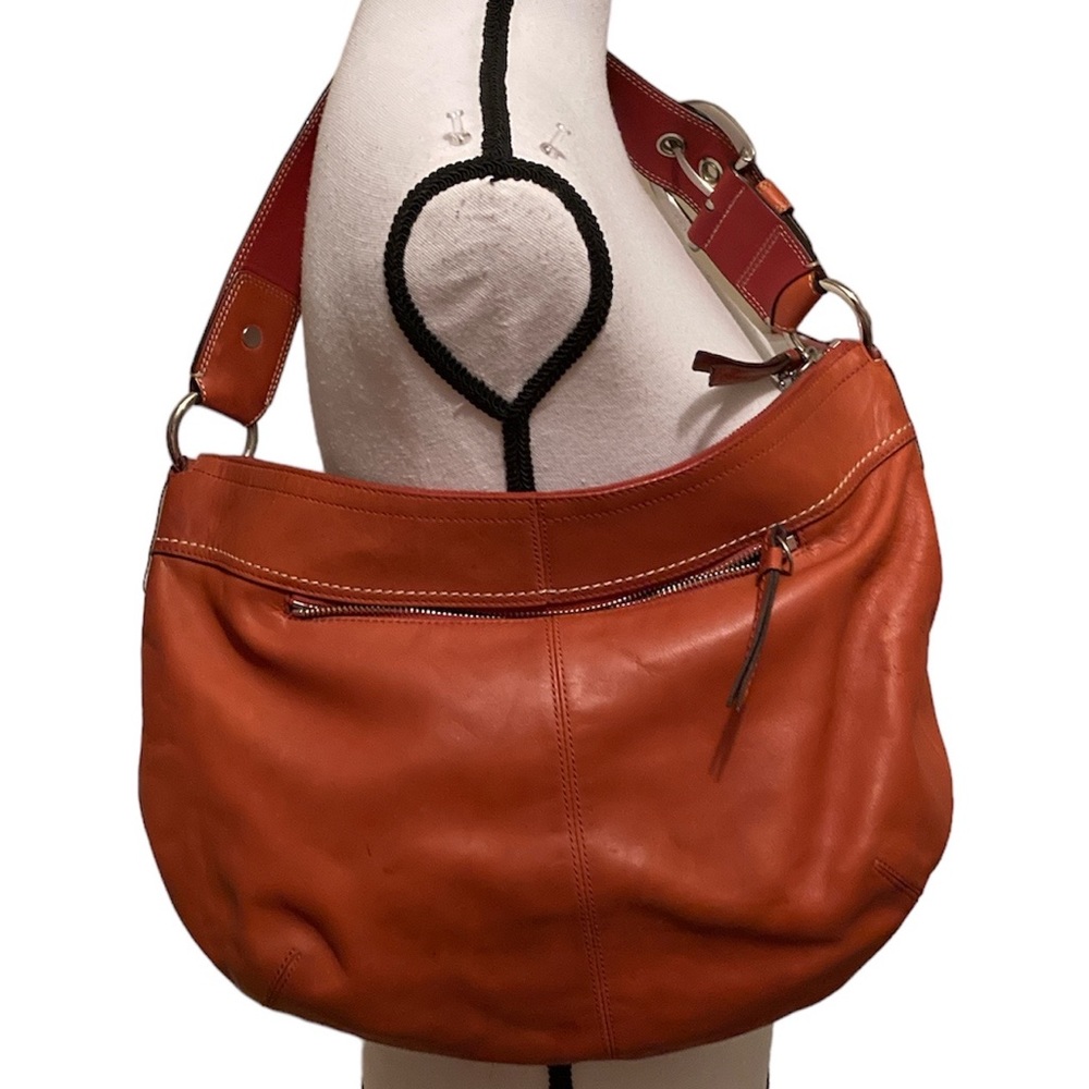 Coach Soho Pleated Brown Leather Hobo Shoulder Bag Ha… - Gem